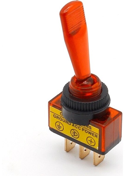 Otomotiv Geçiş Anahtarı 3 Pinli On-Off Lambalı DC12V 20A (Yurt Dışından)