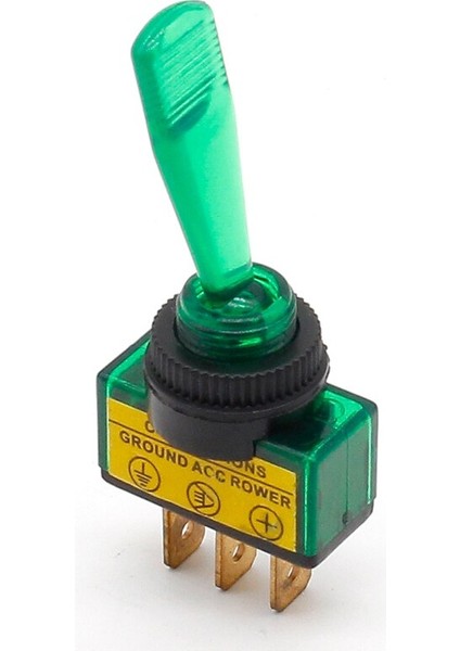 Otomotiv Geçiş Anahtarı 3 Pinli On-Off Lambalı DC12V 20A (Yurt Dışından)