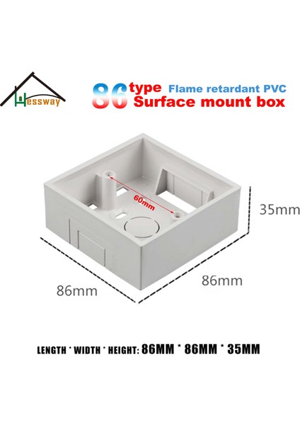 Duvara Monte Kutulu Yüksek Mukavemetli Duvara Montaj Kutusu 86 Tipi (Yurt Dışından) fırsatları