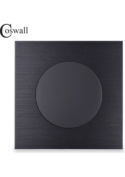 Coswall Lüks Duvar Boş Panel Sadece Dekorasyon Için Knight Siyah Alüminyum Fırçalanmış Metal Panel R12 Serisi (Yurt Dışından)