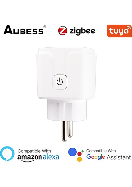 [yüksek Kalite] Tuya Zigbee Akıllı Fiş Ab 16A 110-250 V Zamanlayıcı Soketi Akıllı Ev Kablosuz Fiş Uyumlu Alexa Google Ev Asistanı (Yurt Dışından)