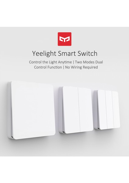 Mijia Yeelight Slisaon Anahtarı Duvar Anahtarı Açık Çift Kontrol Anahtarı 2 Mod Esnek Akıllı Lamba Işık Anahtarı Üzerinden Anahtarı (Yurt Dışından)
