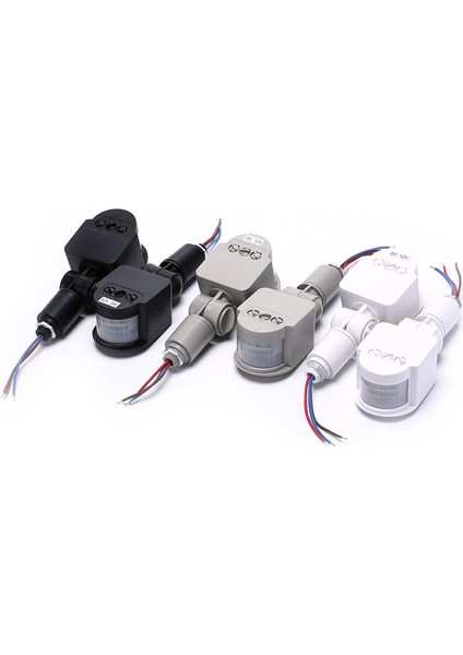 Hareket Sensörlü Işık Anahtarı Dış Mekan LED Güvenlik Kızılötesi Pır Hareket Sensörü Duvar Işığı Lambası Anahtarı 220 V/12 V (Yurt Dışından)