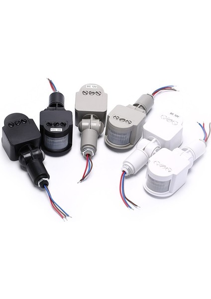 Hareket Sensörlü Işık Anahtarı Dış Mekan LED Güvenlik Kızılötesi Pır Hareket Sensörü Duvar Işığı Lambası Anahtarı 220 V/12 V (Yurt Dışından)