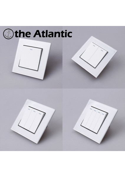 Atlantik Anahtarı Tüm Model Lüks Kristal Cam Panel Işık Anahtarı Basma Düğmesi Duvar Anahtarı Interruptor 16A Standart (Yurt Dışından) fiyatları