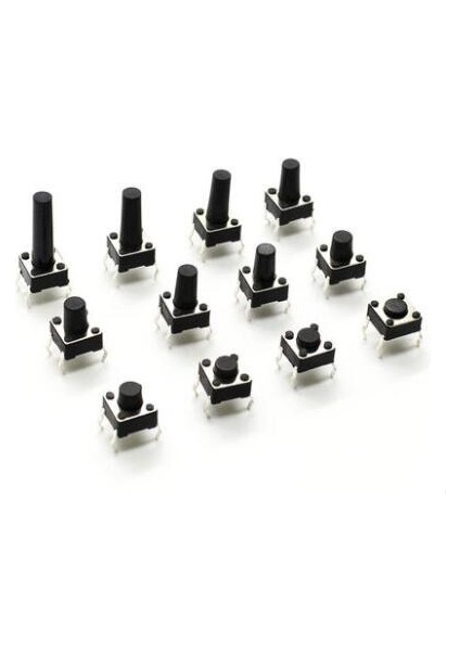 Değer 70 Adet 6X6X4.3/5/6/7/8/9/10MM Inceliğini Anahtarı Dokunsal Basmalı Düğme Anahtarı Kiti Setleri Dıp 4p Anahtarı Yüksek Kalite (Yurt Dışından) fiyatları