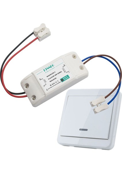 Ac 220 V Akıllı Uzaktan Kumanda Anahtarı 1 Gang Röle Modülü Lamba LED Denetleyici Duvar Paneli Rf Zincir Araçları 1 Düğme Kiti Ktnnkg (Yurt Dışından)