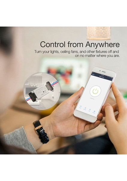 Sıcak Satış Wifi Akıllı Kesici Anahtarı 90 Ila 250 V Açık Kapalı Işık Anahtarları Destek App Uzaktan Kumanda Evrensel Dıy Modülü (Yurt Dışından) fırsatları