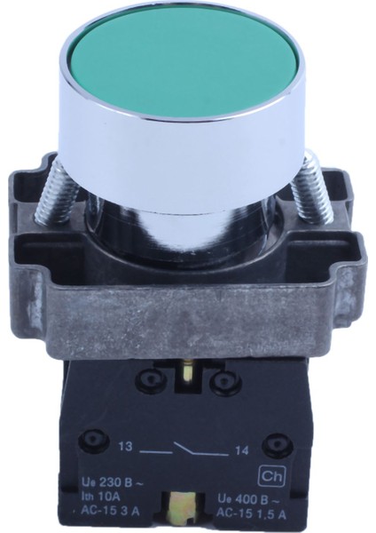 22MM 1 No N/o Yeşil Işaret Anlık Basmalı Düğme Anahtarı 600V 10A ZB2-BA31 Yeşil (Yurt Dışından)