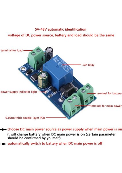 5V-48V Besleme/-Kapalı Otomatik Anahtar 10A (Max) Dc, Ekipman Anahtarlamaya Uygun (Yurt Dışından) modelleri