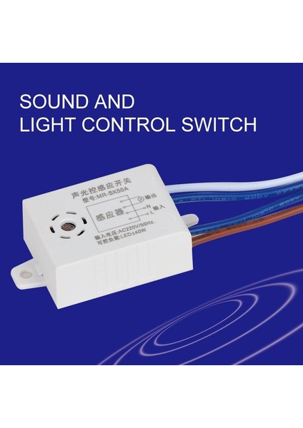 Yeni 220 V Modülü Otomatik Açma Kapama Akıllı Ses Ses Sensörü Işık Anahtarı LED Downlight Tavan Lambaları Panel Işıkları (Yurt Dışından)