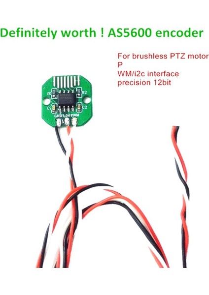 AS5600 Mutlak Değer Döner Kodlayıcı PWM/I2C Bağlantı Noktası 12BIT Fırçasız Gimbal Motor Artımlı Rotativo Için (Yurt Dışından)