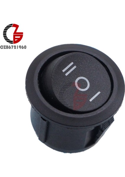 5 Adet Mini Siyah 3 Pin Spdt On-Off-On Rocker Anahtarı Snap-In Araba Tekne Için (Yurt Dışından)