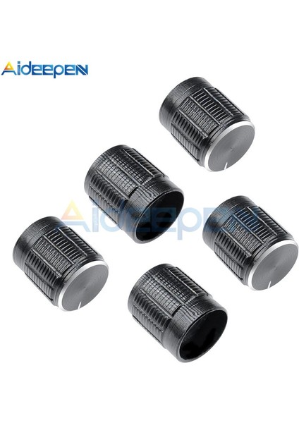 5 Adet Potansiyometre Topuzu Alüminyum Topuzlar Kapak Çapı 6 mm 15X17MM Siyah Renk Kapakları Elektronik Komponent (Yurt Dışından) modelleri