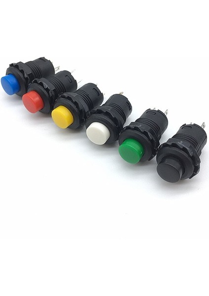 Adet DS228 12MM Kilit Mandallama Basmalı Düğme Anahtarı Bakımlı Sabit Buton Anahtarları DS-427/428 (Yurt Dışından)