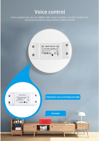 Zigbee3.0 Akıllı Işık Anahtarı Moudle 10A Evrensel Kesici Zamanlayıcı App Kablosuz Uzaktan Kumanda Ieee 802.15.4 ile Çalışmak Zigbee3.0 Alexa Google Home (Yurt Dışından) modelleri
