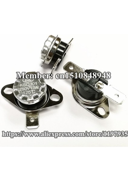 Termostat Sıcaklık Anahtarı KSD301 250V 10A 125 130 135 140 145 150 155 160 165 170 175 180 185 190 195 Derece Normalde Açık (Yurt Dışından) fiyatları