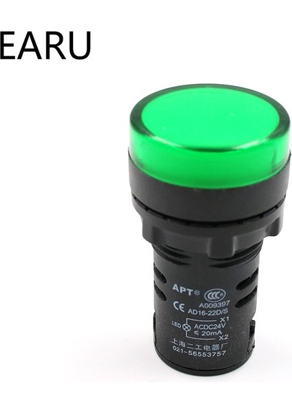 Gösterge Sinyal Lamba Işığı Su Geçirmez AD16-22DS 22MM Ac/dc 12V 24V 110V 220V 380V Kırmızı Yeşil Sarı Mavi Beyaz LED Ampuller 20MA (Yurt Dışından)