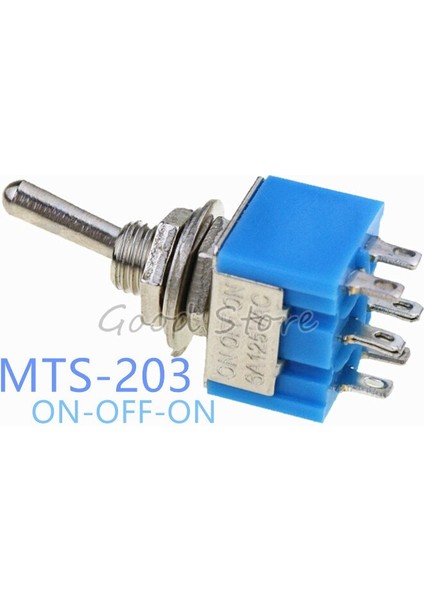 Adet/grup Açık Bluetoggle Anahtarları VE068 P5 6-Pin Dpdt On-Off-On Mini MTS-203 6A125VAC Minyatür Dl (Yurt Dışından) fiyatları