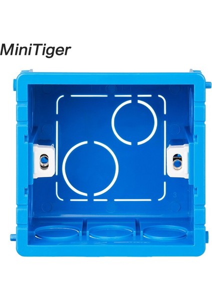 Minitiger Ayarlanabilir Montaj Kutusu Dahili Kaset 86MM*83MM*50MM 86 Tipi Dokunmatik Anahtar ve Soket Kablolama Arka Kutusu (Yurt Dışından)