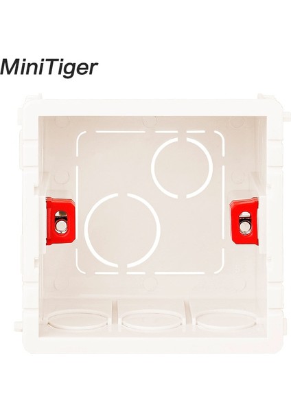 Minitiger Ayarlanabilir Montaj Kutusu Dahili Kaset 86MM*83MM*50MM 86 Tipi Dokunmatik Anahtar ve Soket Kablolama Arka Kutusu (Yurt Dışından) fiyatları
