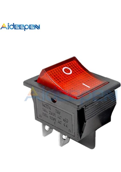 Kcd4 Mandallama Rocker Anahtarı Güç Anahtarı I/o 4 Pinli Işık 16A 30A 250VAC 20A 125VAC Kırmızı Sarı Yeşil Mavi Siyah Tekne Anahtarı (Yurt Dışından) indirimleri