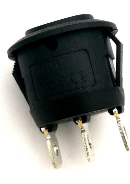 5 Adet Tekne Rocker Anahtarı 6A 250V Ac / 10A 125V Ac On/off 20MM Çap Snap Siyah 3 Pin 3 Yollu Anahtarlar 3 Pozisyon (Yurt Dışından)