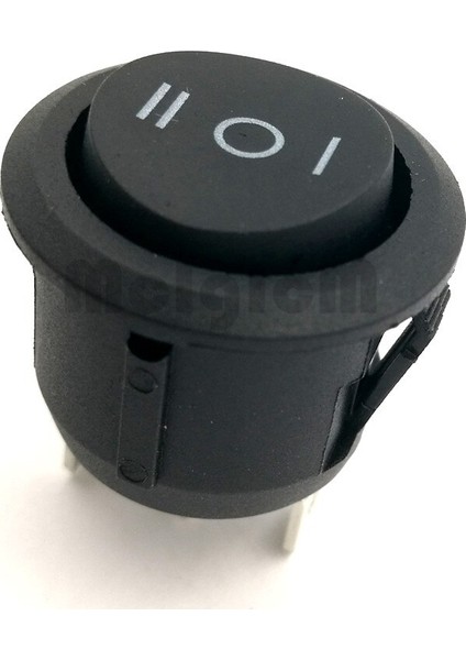 5 Adet Tekne Rocker Anahtarı 6A 250V Ac / 10A 125V Ac On/off 20MM Çap Snap Siyah 3 Pin 3 Yollu Anahtarlar 3 Pozisyon (Yurt Dışından)