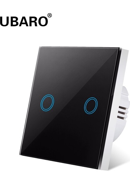 Ubaro Anahtarı Cam Panel Duvar Lambası Dokunmatik Ekran Beyaz Kristal Standart Dokunmatik Anahtar 2-Gang (Yurt Dışından) modelleri