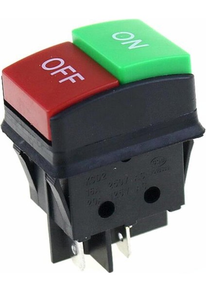 JD03-C1 Gemi Şekli Anahtarı JD03-C1 Kcd4 4pin Açık / Kapalı 14A/16A 125/250V Kırmızı Yeşil Ters Anahtarlama Güç Anahtarı (Yurt Dışından)