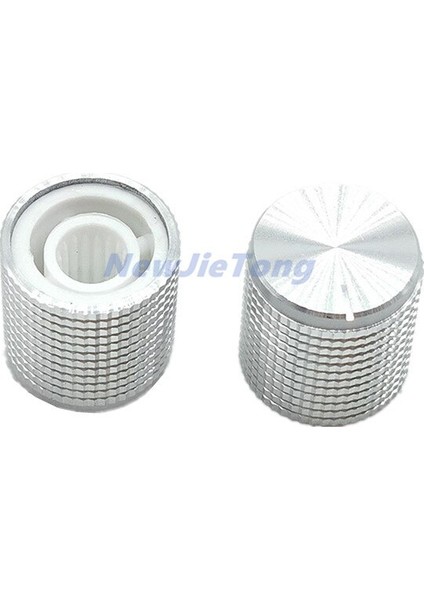 5 Adet Gümüş Alüminyum Alaşımlı Potansiyometre/kodlayıcı Kolları Basmalı Düğme Anahtarı Kapakları 15X15 mm Erik Mili (Yurt Dışından)