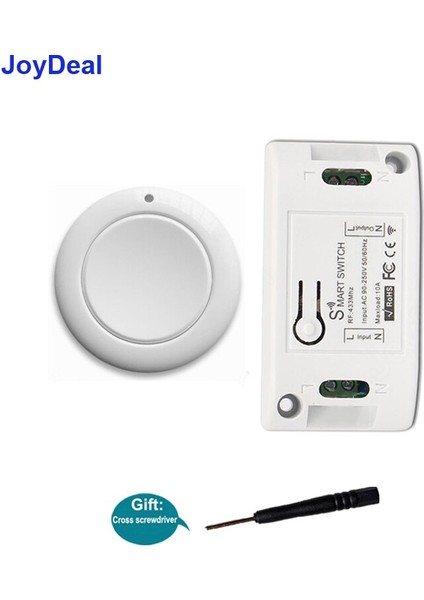 Joydeal 433 Mhz Akıllı Ev Kablosuz Işık Anahtarı Rf Uzaktan Kumanda Ac 110 V 220 V Alıcı Basma Düğmesi Yatak Odası Tavan Lambası Anahtarı (Yurt Dışından) modelleri