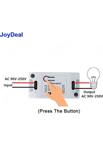 Joydeal 433 Mhz Akıllı Ev Kablosuz Işık Anahtarı Rf Uzaktan Kumanda Ac 110 V 220 V Alıcı Basma Düğmesi Yatak Odası Tavan Lambası Anahtarı (Yurt Dışından) indirimleri