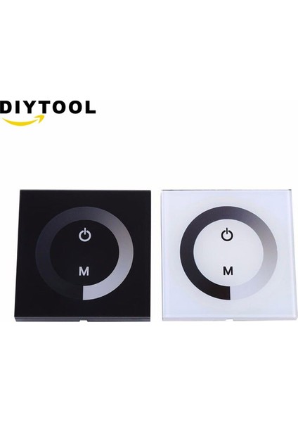 LED Dimmer 12 V-24 V 3 Tuşları Tek Renkli Dokunmatik Panel Dimmer Denetleyici Beyaz/siyah Ev Duvar Işık Anahtarı LED Şerit Bant (Yurt Dışından) fiyatları