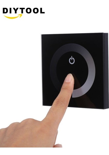 LED Dimmer 12 V-24 V 3 Tuşları Tek Renkli Dokunmatik Panel Dimmer Denetleyici Beyaz/siyah Ev Duvar Işık Anahtarı LED Şerit Bant (Yurt Dışından) fırsatları