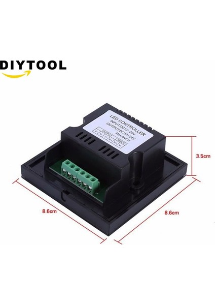 LED Dimmer 12 V-24 V 3 Tuşları Tek Renkli Dokunmatik Panel Dimmer Denetleyici Beyaz/siyah Ev Duvar Işık Anahtarı LED Şerit Bant (Yurt Dışından) indirimleri