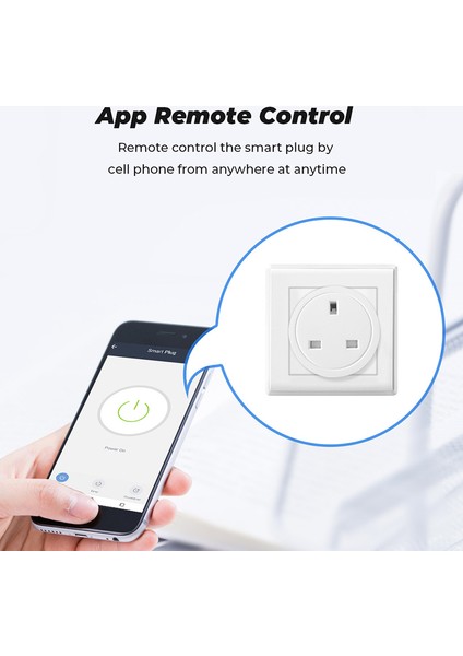 Akıllı Tuya Wifi Ingiltere Akıllı Fiş 16A 220V Adaptör Wifi Bluetooth Çift Modlu Güç Monitörü Zamanlayıcı Soketi Google Ev Için Alexa (Yurt Dışından)
