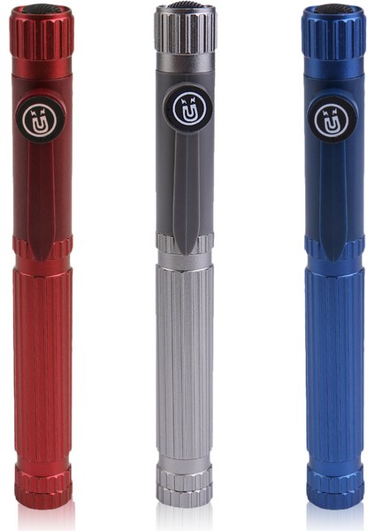 2'si 1 Arada LED Alüminyum Alaşımlı Su Geçirmez USB Şarjı Taşınabilir Torch Kalem Işığı (Yurt Dışından) indirimleri