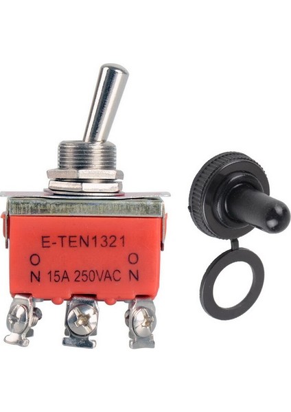 Sıcak Satış 6-Pin Turuncu Dpdt Dc Moto Ters Açık/kapalı/açık Geçiş Anahtarı ve Anahtar Kapağı (Yurt Dışından)