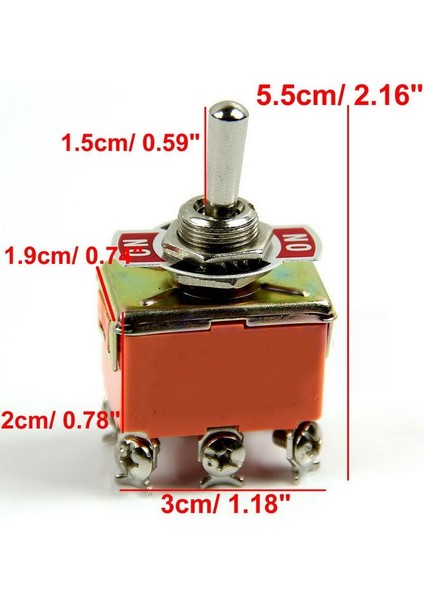 Sıcak Satış 6-Pin Turuncu Dpdt Dc Moto Ters Açık/kapalı/açık Geçiş Anahtarı ve Anahtar Kapağı (Yurt Dışından) fiyatları