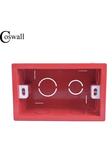 Coswall Süper Kalite 101MM * 67MM Standart Dahili Montaj Kutusu Arka Kaset 118MM * 72MM Standart Duvar Anahtarı ve Soket (Yurt Dışından)