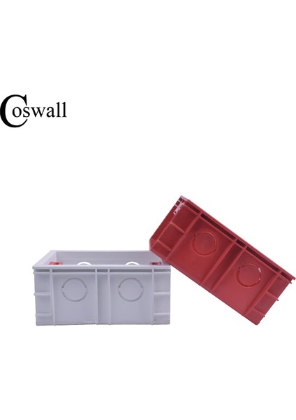 Coswall Süper Kalite 101MM * 67MM Standart Dahili Montaj Kutusu Arka Kaset 118MM * 72MM Standart Duvar Anahtarı ve Soket (Yurt Dışından) indirimleri