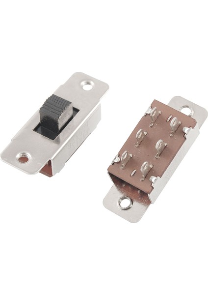 Uxcell 5 Adet Kayar Anahtar 3 Pozisyon Kontrol Tipi Açma-Kapama-Açık, Dpdt 2P2T Panel Kayar Anahtar Nominal Güç Ac 125V, 6A Ac 250V, 3A (Yurt Dışından) fiyatları