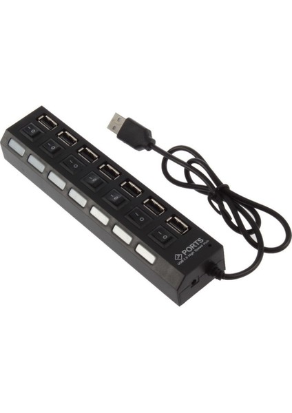 Bağlantı Noktalı USB 2.0 Çoklu Şarj Cihazı Hub Yüksek Hızlı Adaptör Açık Kapalı Anahtarı Dizüstü Bilgisayar Iyi Etki ve Kullanımı Kolay (Yurt Dışından) fırsatları