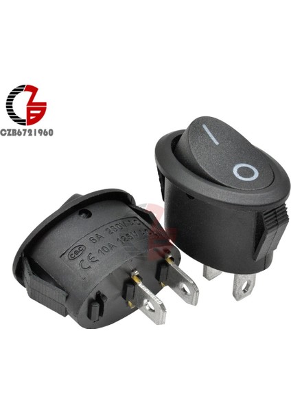 Adet 26X14MM Kcd7 Oval Basma Düğmesi Rocker Anahtarı 6A 250V 10A 125V Ac Geçiş Io On-Off Araba Tekne Güç Anahtarı 2pin 3pin LED Işık (Yurt Dışından) fırsatları