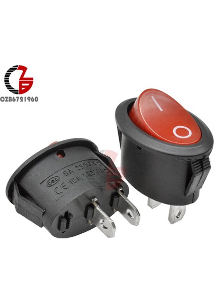 Adet 26X14MM Kcd7 Oval Basma Düğmesi Rocker Anahtarı 6A 250V 10A 125V Ac Geçiş Io On-Off Araba Tekne Güç Anahtarı 2pin 3pin LED Işık (Yurt Dışından) indirimleri