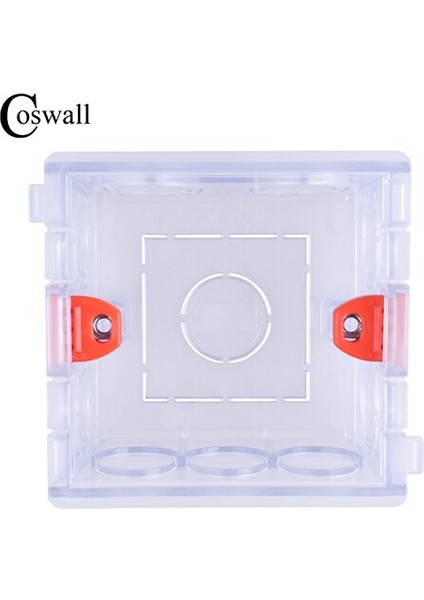Coswall Şeffaf Montaj Kutusu Dahili Kaset 86 Tip Anahtar ve Soket Kablolama Arka Kutusu Akıllı Anahtar Için Başvurun (Yurt Dışından)