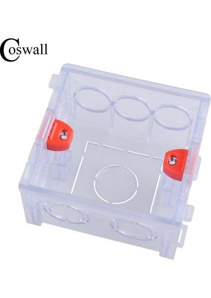 Coswall Şeffaf Montaj Kutusu Dahili Kaset 86 Tip Anahtar ve Soket Kablolama Arka Kutusu Akıllı Anahtar Için Başvurun (Yurt Dışından) modelleri