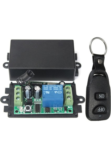 Dc 12V 10A 1ch Kablosuz Uzaktan Kumanda Anahtarı Sistemi Alıcısı 2 Düğme Su Geçirmez Uzaktan 433MHZ (Yurt Dışından)