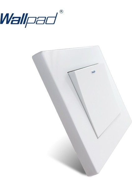 Yeni Varış 1 Gang Sıfırlama Anlık Kontak Wallpad Lüks Beyaz Duvar Işık Anahtarı Rocker Düğmesi 16A AC110 ~ 250V Pc Paneli (Yurt Dışından) modelleri